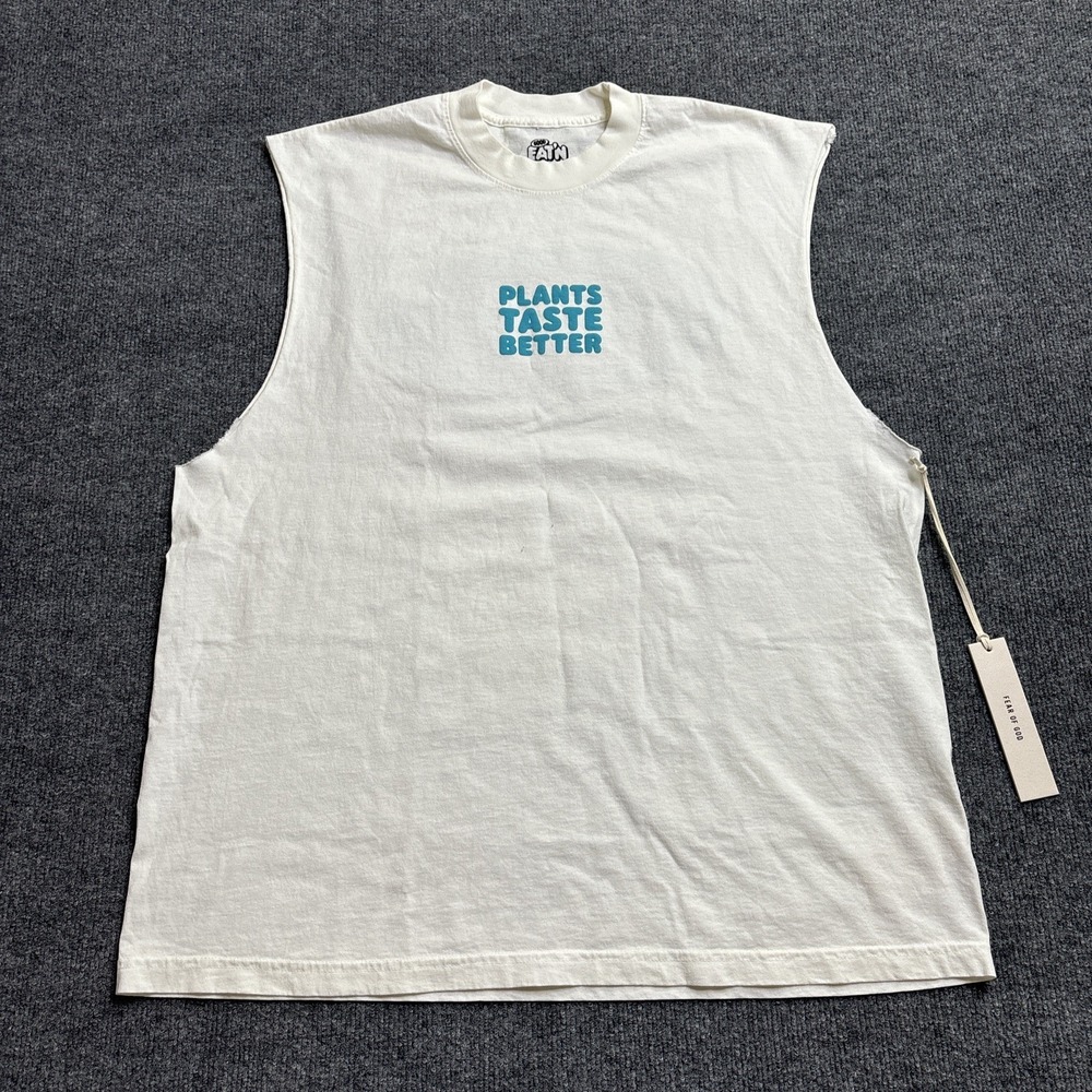 2025 Fear Of God Essentials Good Eat'n ComplexCon Large Tank Plants Taste Better